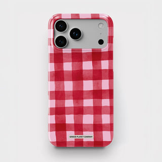 Red Berries Gingham Snap Phone Case
