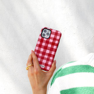 Red Berries Gingham Phone Case