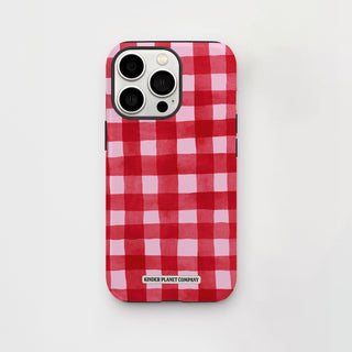 Red Berries Gingham Phone Case