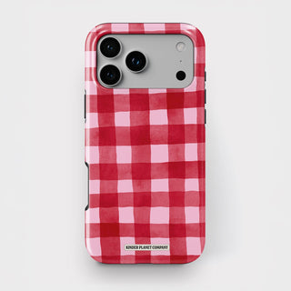 Red Berries Gingham Tough Phone Case