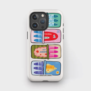 Repeating Sardines Tin Tough Magsafe Phone Case