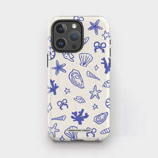 Coastal Shells Doodle Tough Magsafe Phone Case