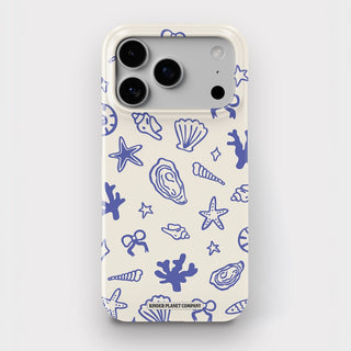 Coastal Shells Doodle Snap Phone Case