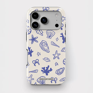 Coastal Shells Doodle Tough Phone Case