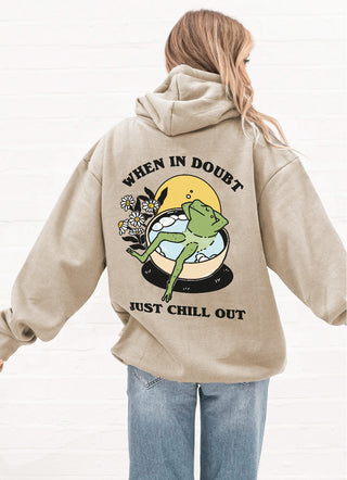 'When in Doubt' Frog Hoodie