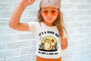 'good day' Kid's Cat T-shirt