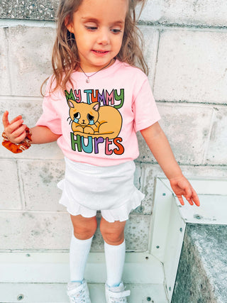 'My Tummy Hurts' Kid's Cat T-shirt