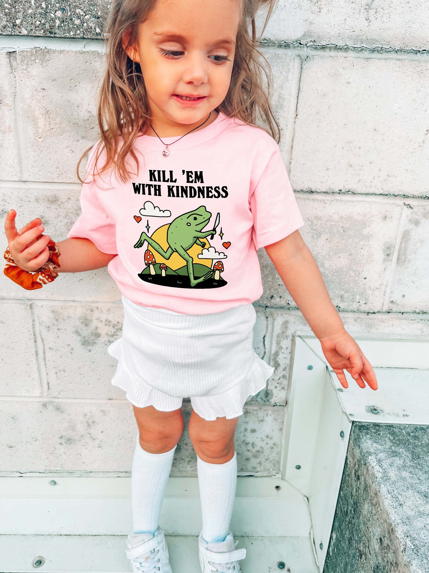 'Kill em with Kindness' Kid's Frog T-shirt