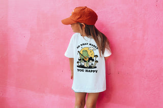 'what makes you Happy' Kid's Frog T-shirt