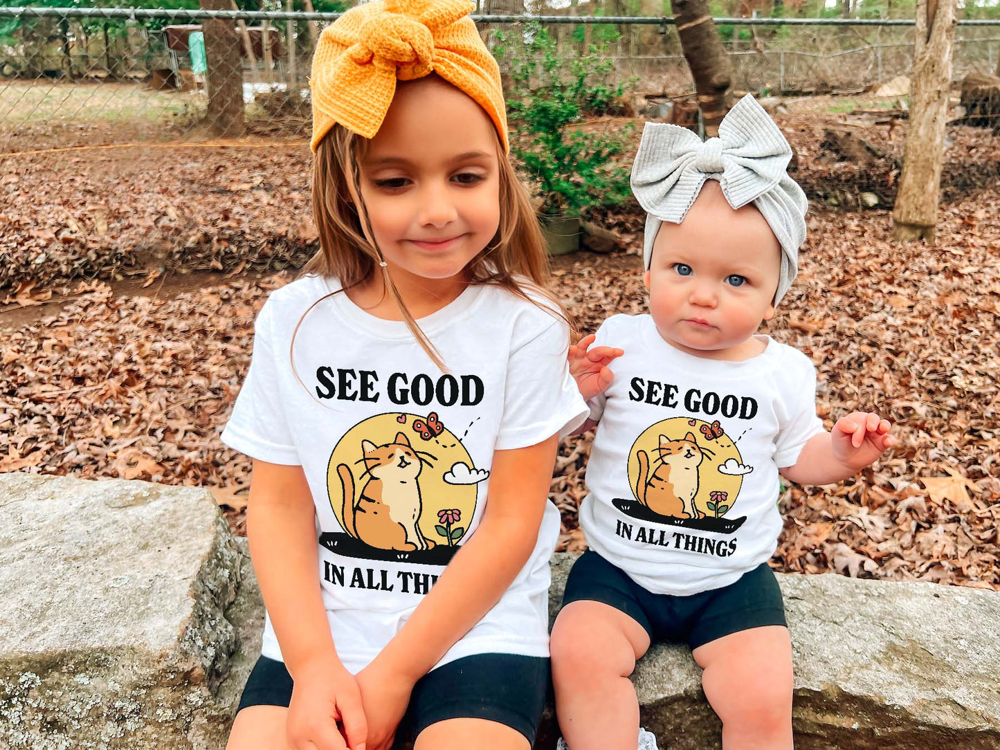 'See Good in all Things' Kid's Cat T-shirt