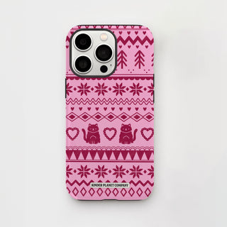 Sugarplum Knitted Cats Phone Case