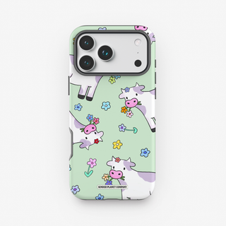 Taste The Flowers Cow Tough Phone Case