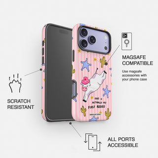 My First Rodeo Cow Tough Magsafe Phone Case