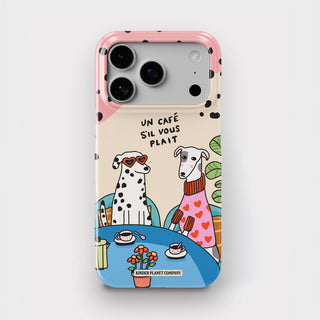 Un Cafe Sil Vous Plait Dog Snap Phone Case