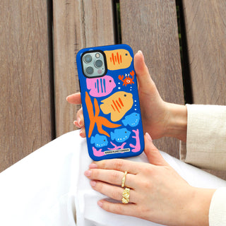 Under the Sea - Abstract Fishes Phone Case