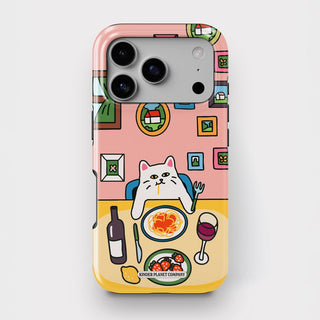 Spaghetti Upsetti Cat Tough Phone Case