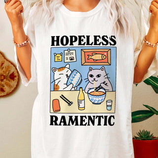 'Hopeless Ramentic' Cat Tshirt