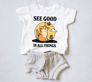 'See Good' Kid's Cat T-shirt