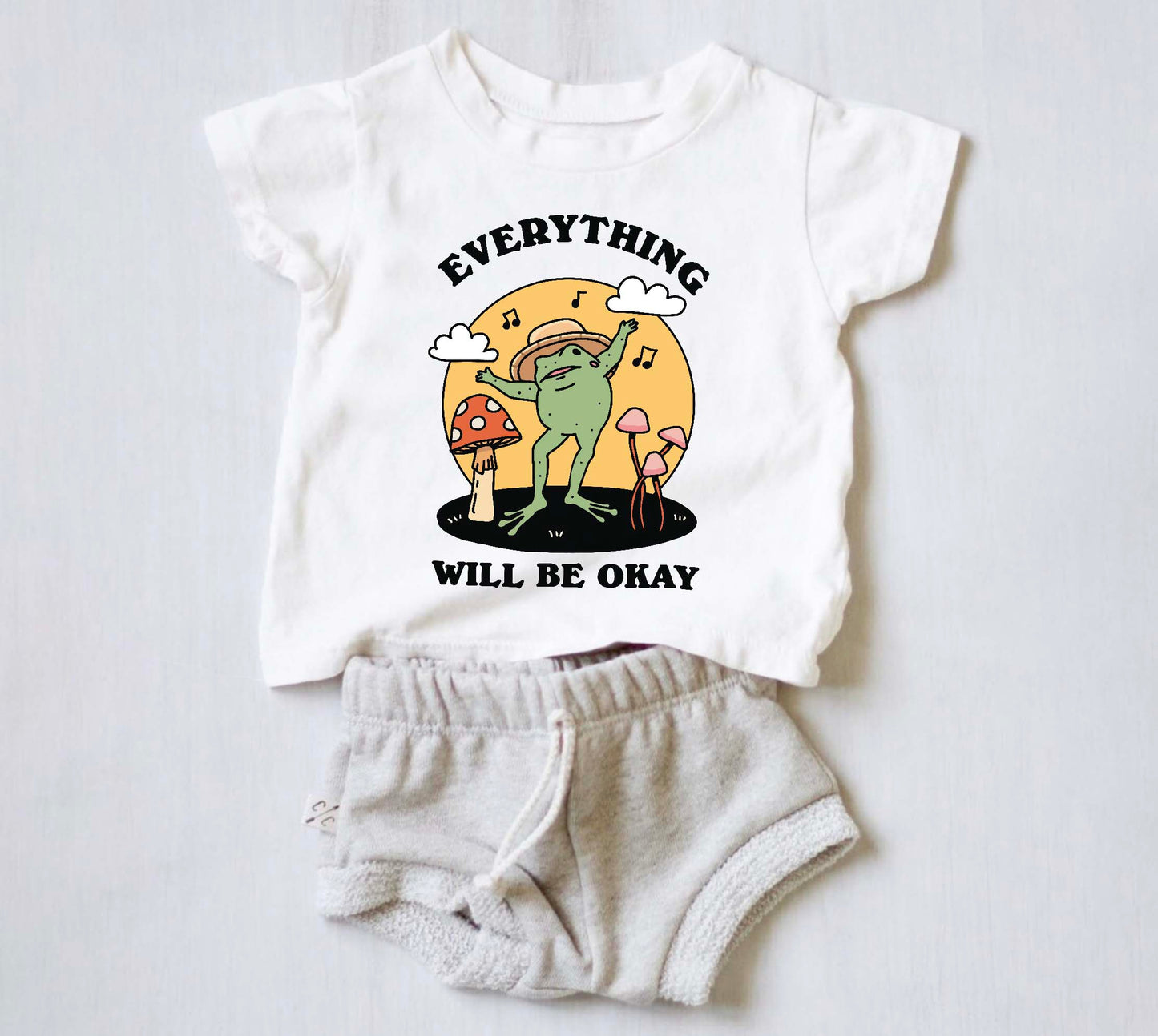 'Everything will be Okay' Kid's Frog T-shirt