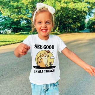 'See Good' Kid's Cat T-shirt