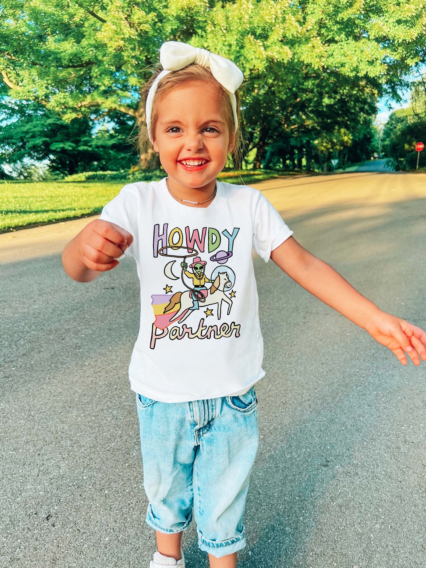 'Howdy Partner' Kid's Alien T-shirt