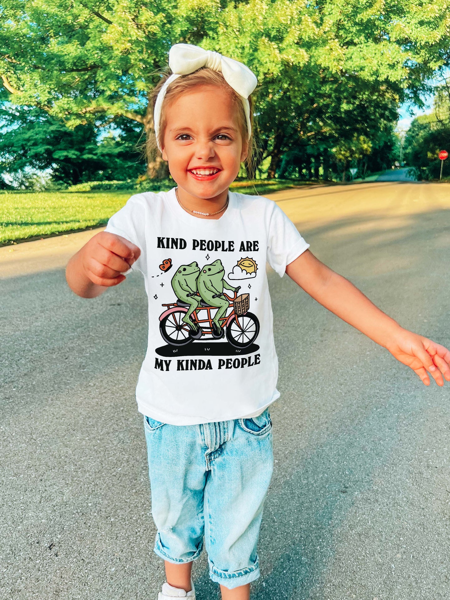'Kind People are my Kinda People' Kid's Frog T-shirt