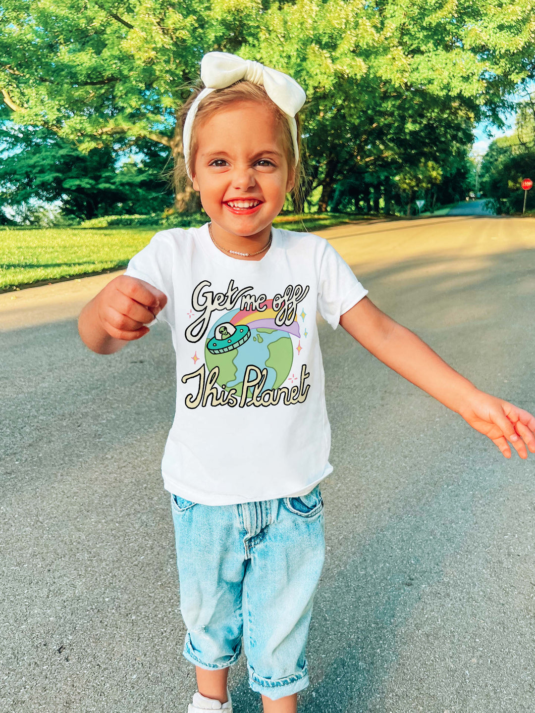 'Get me off this Planet' Kid's Alien T-shirt