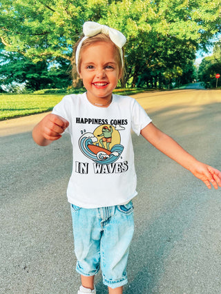 'Happiness in Waves' Kid's Frog T-shirt