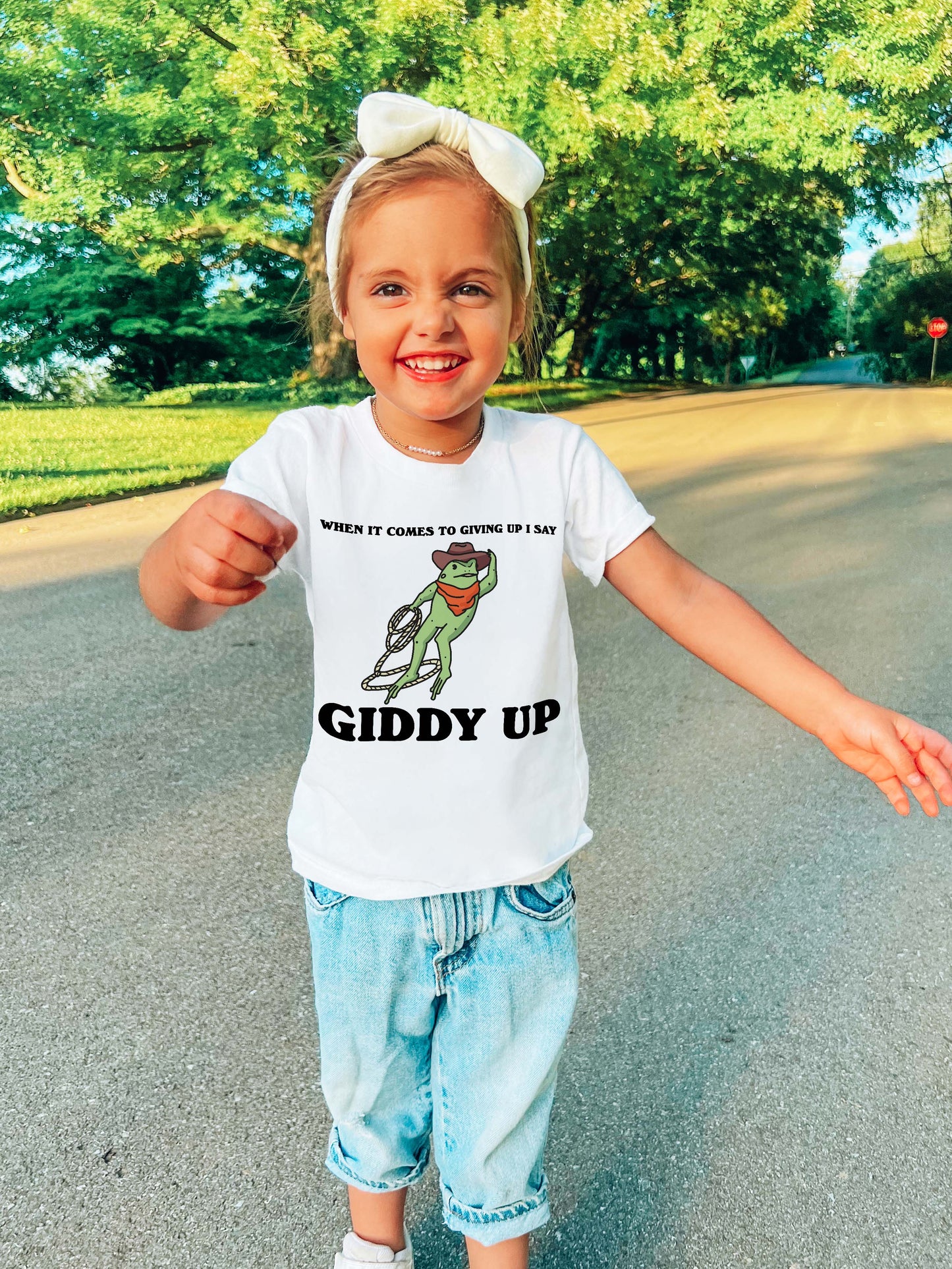 'Giddy Up' Kid's Frog T-shirt