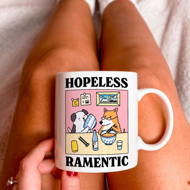 'Hopeless Ramentic' Dog Mug