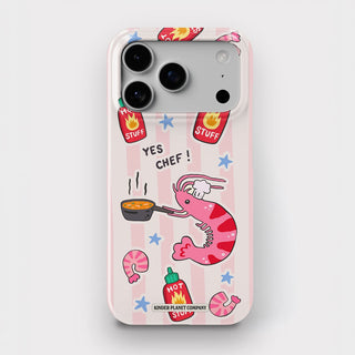 Yes Chef Pink Shrimp Snap Phone Case