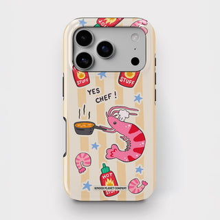 Yes Chef Yellow Shrimp Tough Phone Case