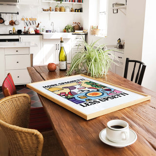 'More Spaghetti Less Upsetti' Cow Print