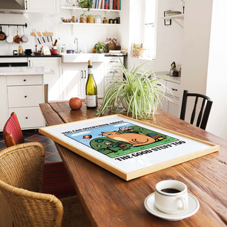 Overthink about the the Good Things Cat Print