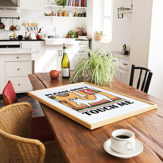 Please don't touch me Cat Print