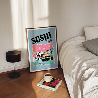 'Sushi Night' Blue Print