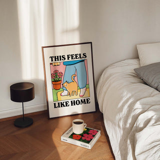 This Feels Like Home Cat Print
