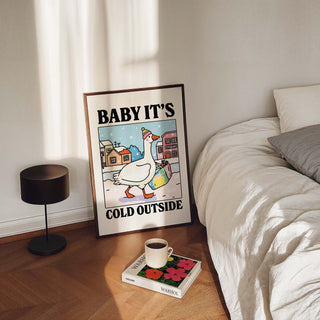 Baby It's Cold Outside Goose Print
