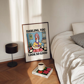 Darling you Look so Good Goose Blue Print