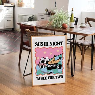 'Sushi Night Table For Two' Print