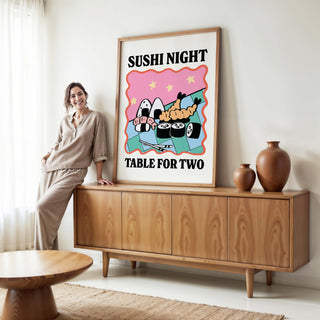 'Sushi Night Table For Two' Print