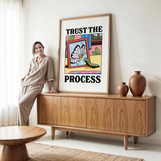 Trust the Process Affirmation Butterfly Print
