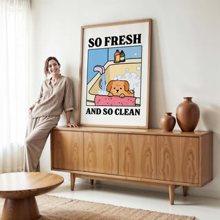 So Fresh So Clean Dog Print