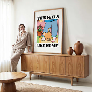 This Feels Like Home Cat Print