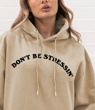 'Don't be stressing' Frog Hoodie