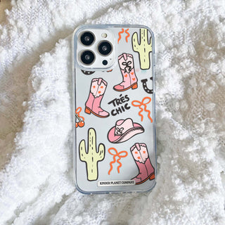 Tres Chic Clear Phone Case