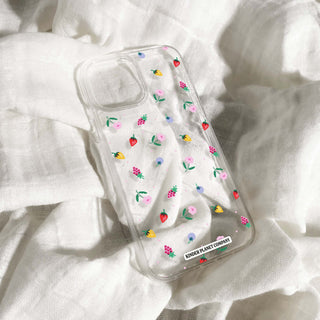 Minimal Wildflowers Clear Phone Case