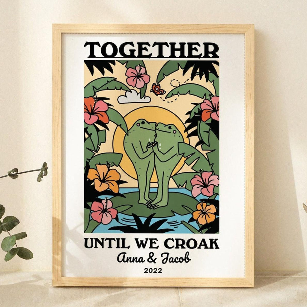 Custom 'Together Until We Croak' Print – Kinder Planet Company