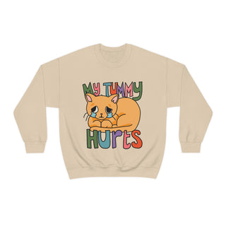 'My Tummy Hurts' Cat Sweatshirt