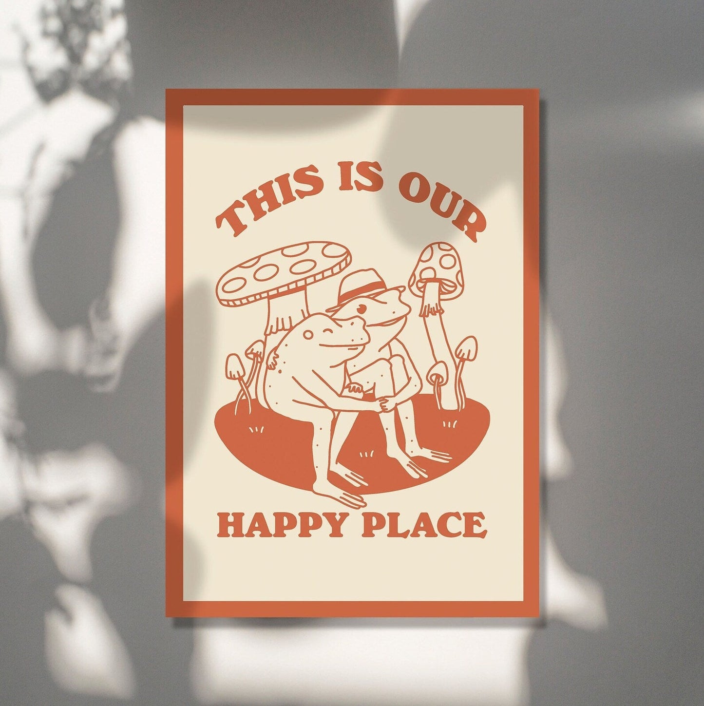 'This is our Happy Place' Frog Print